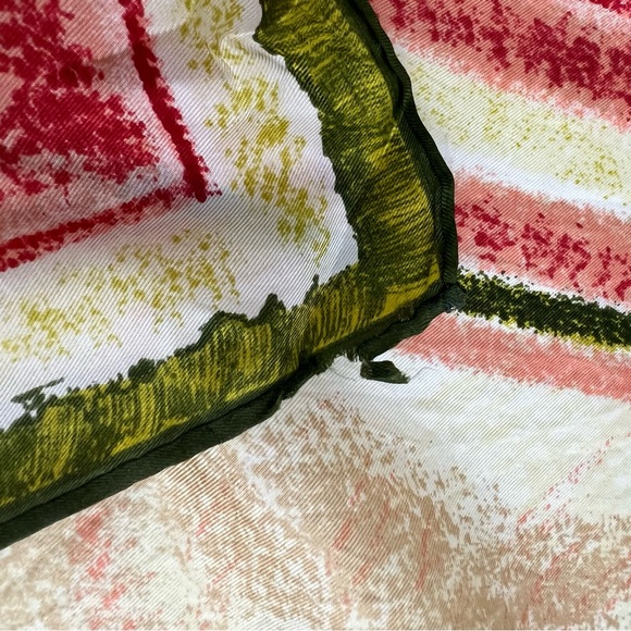 Echo 100% Silk Colorful Colorblock Lightweight Square Scarf - Picture 4 of 6